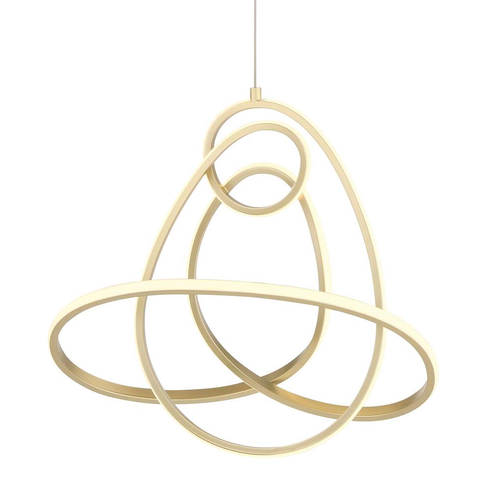 George Kovacs Astor By Robin Baron Soft Gold LED Pendant with Lucent Silicone Diffuser