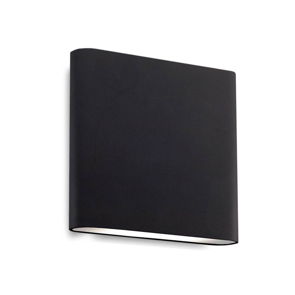 Kuzco Slate 6-in Black LED All terior Wall