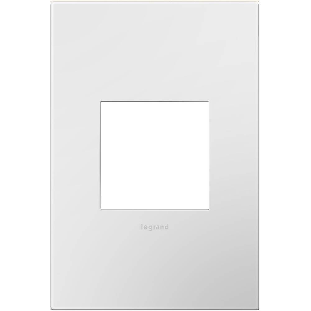 Legrand Gloss White-on-White, 1-Gang Wall Plate