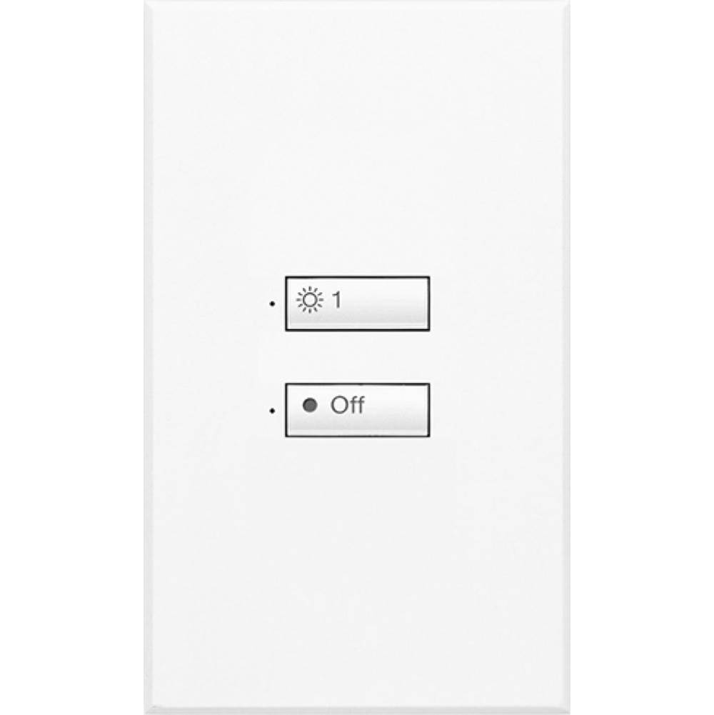 Lutron Softswitch 48 2Button Seetouch Glossy White E00