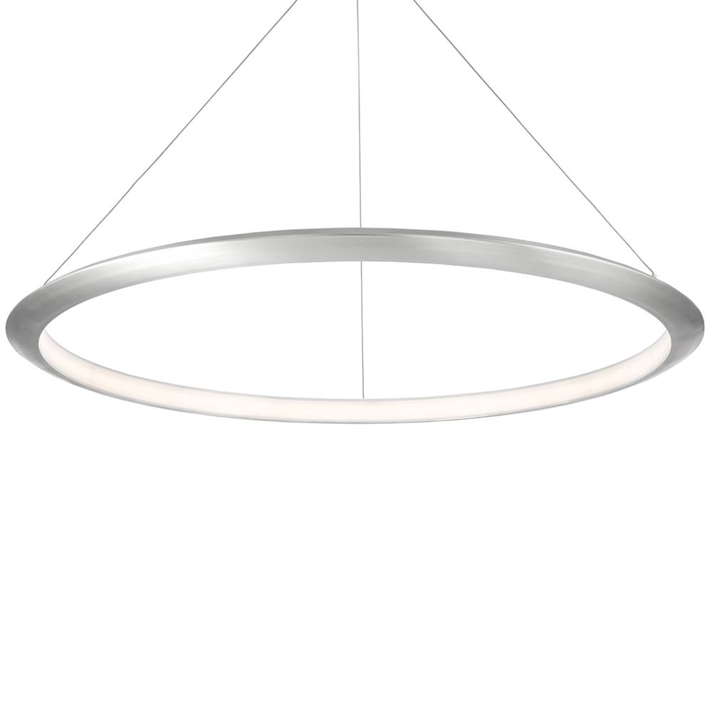 Modern Forms The Ring 48'' LED Pendant Light 3500K in Brushed Aluminum