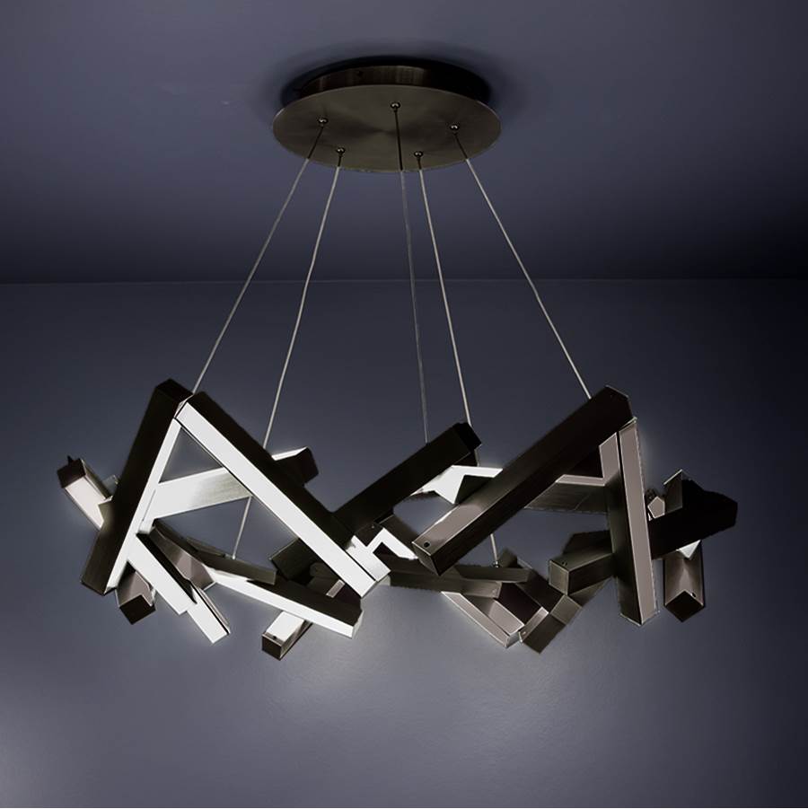 Modern Forms Chaos 34'' LED Chandelier Light 3000K in Black