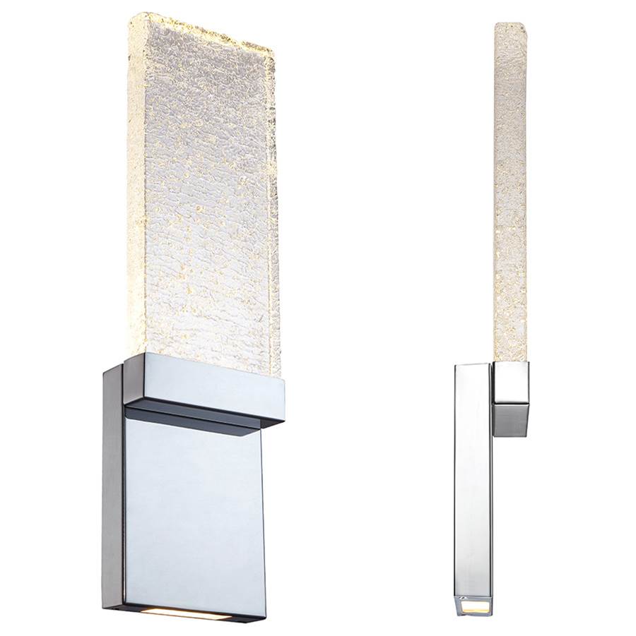 Modern Forms Glacier 21'' LED Wall and Bath Light 3000K in Chrome