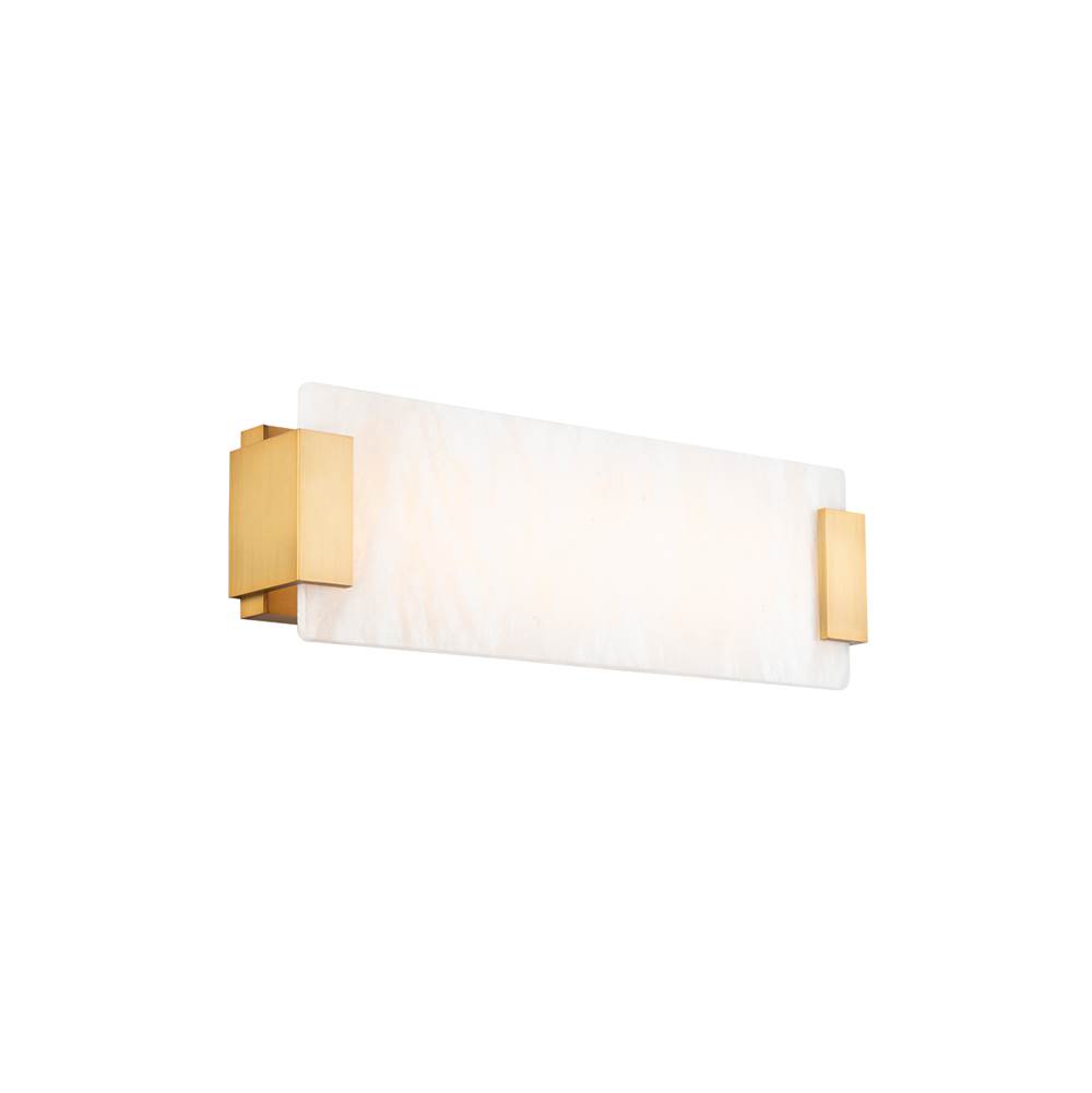 Modern Forms Quarry 18'' LED Bath and Vanity Light 3000K in Aged Brass