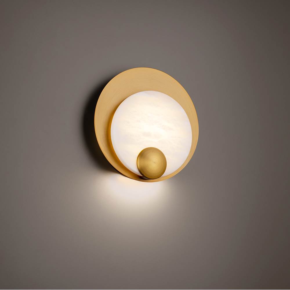 Modern Forms Rowlings 10'' LED Indoor Sconce Light 3000K in Aged Brass