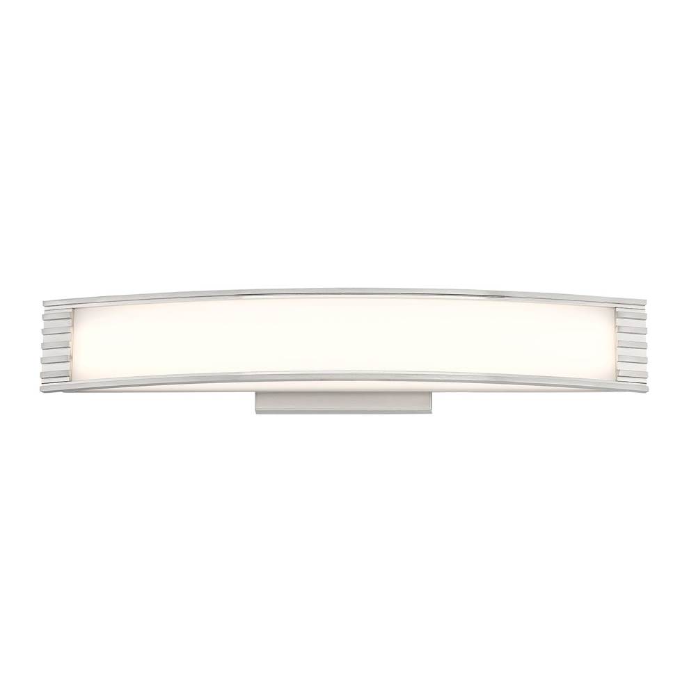 Minka-Lavery Vantage Brushed Nickel LED Vanity with White Acrylic Shade