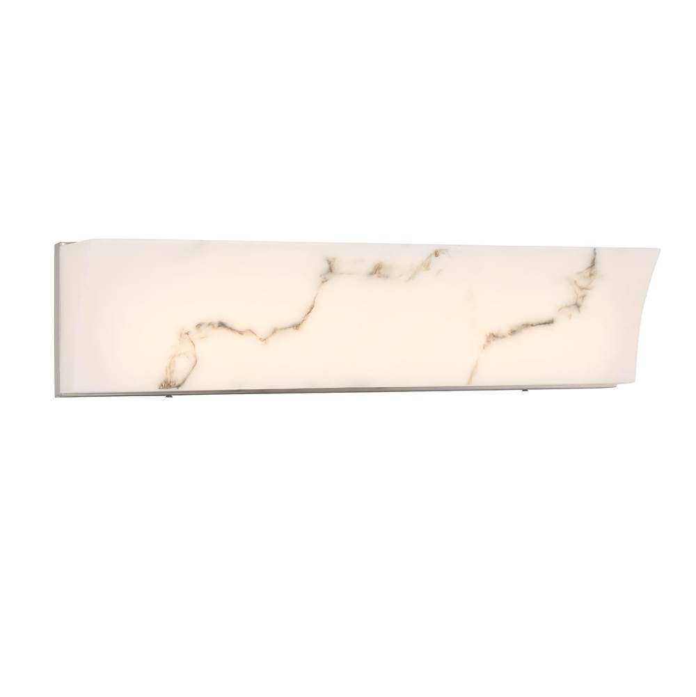 Minka-Lavery Eroles 24'' Brushed Nickel LED Bath Vanity with Faux Alabaster Shade