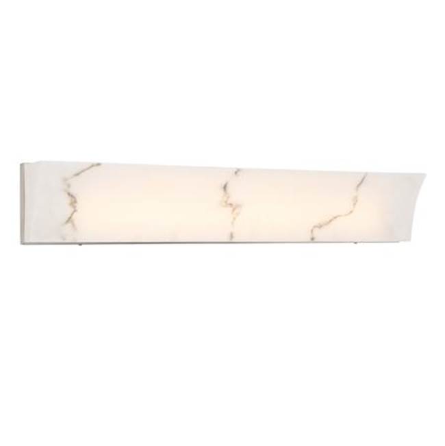 Minka-Lavery Eroles 32'' Brushed Nickel LED Bath Vanity with Faux Alabaster Shade