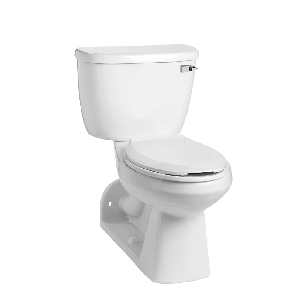 Mansfield Plumbing Quantum 1.6 Elongated SmartHeight Rear-Outlet Floor-Mount Toilet Combination
