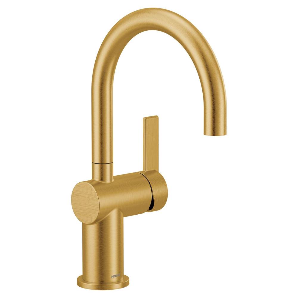 Moen Cia Single Handle Bar Faucet in Brushed Gold