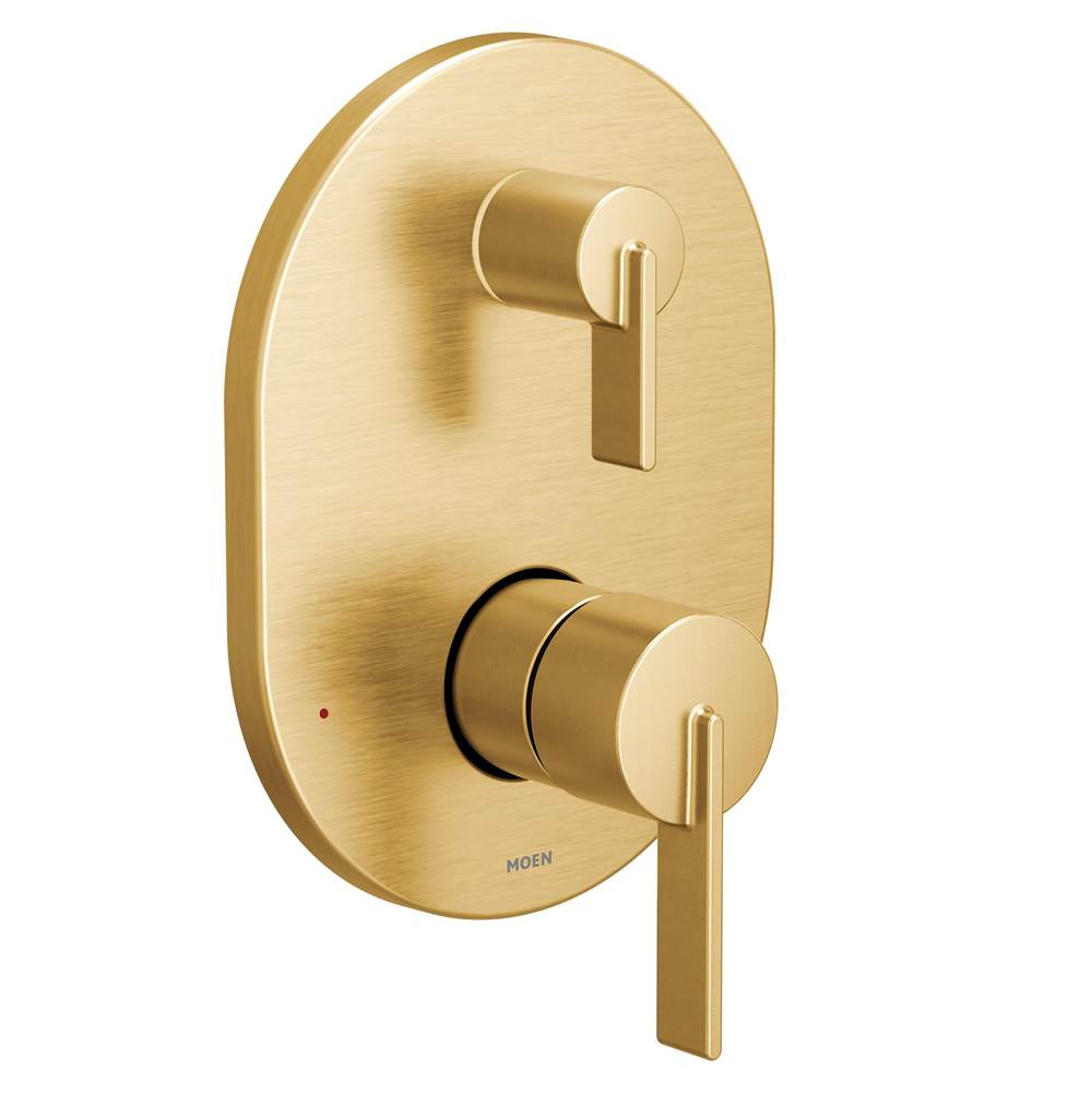 Moen Cia M-CORE 3-Series 2-Handle Shower Trim with Integrated Transfer Valve in Brushed Gold (Valve Sold Separately)