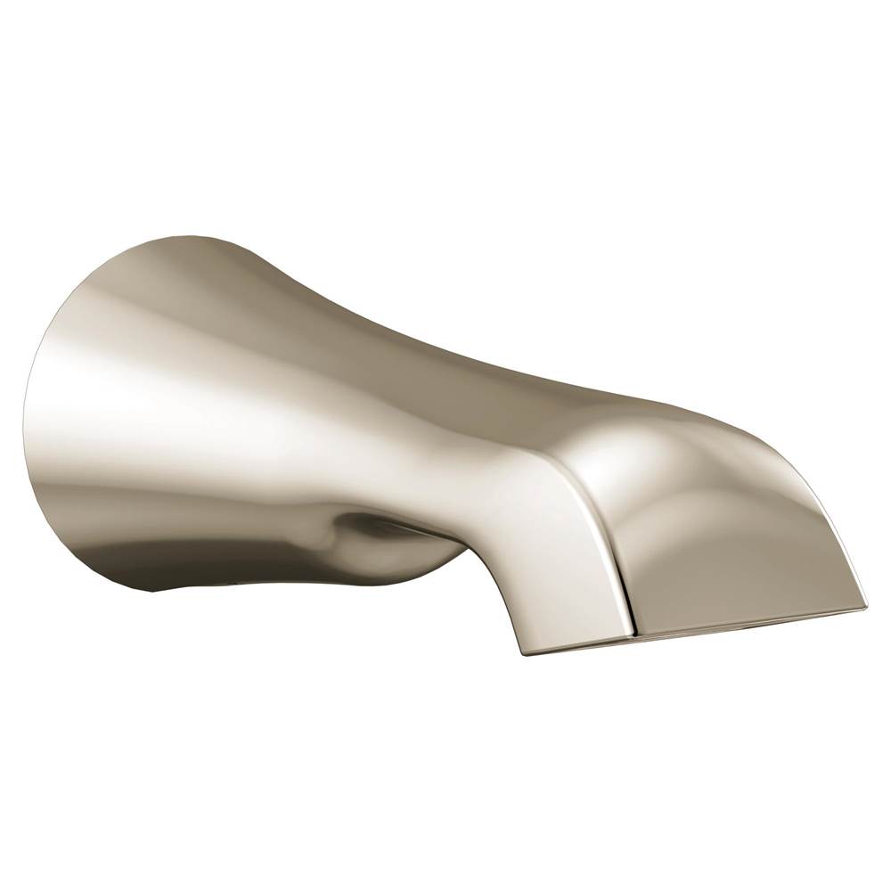 Moen Flara 1/2-Inch Slip Fit Connection Non-Diverting Tub Spout, Polished Nickel