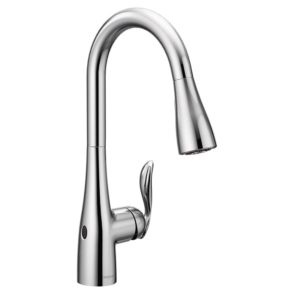Moen Arbor Motionsense Wave Touchless One-Handle Pulldown Kitchen Faucet Featuring Power Clean, Chrome