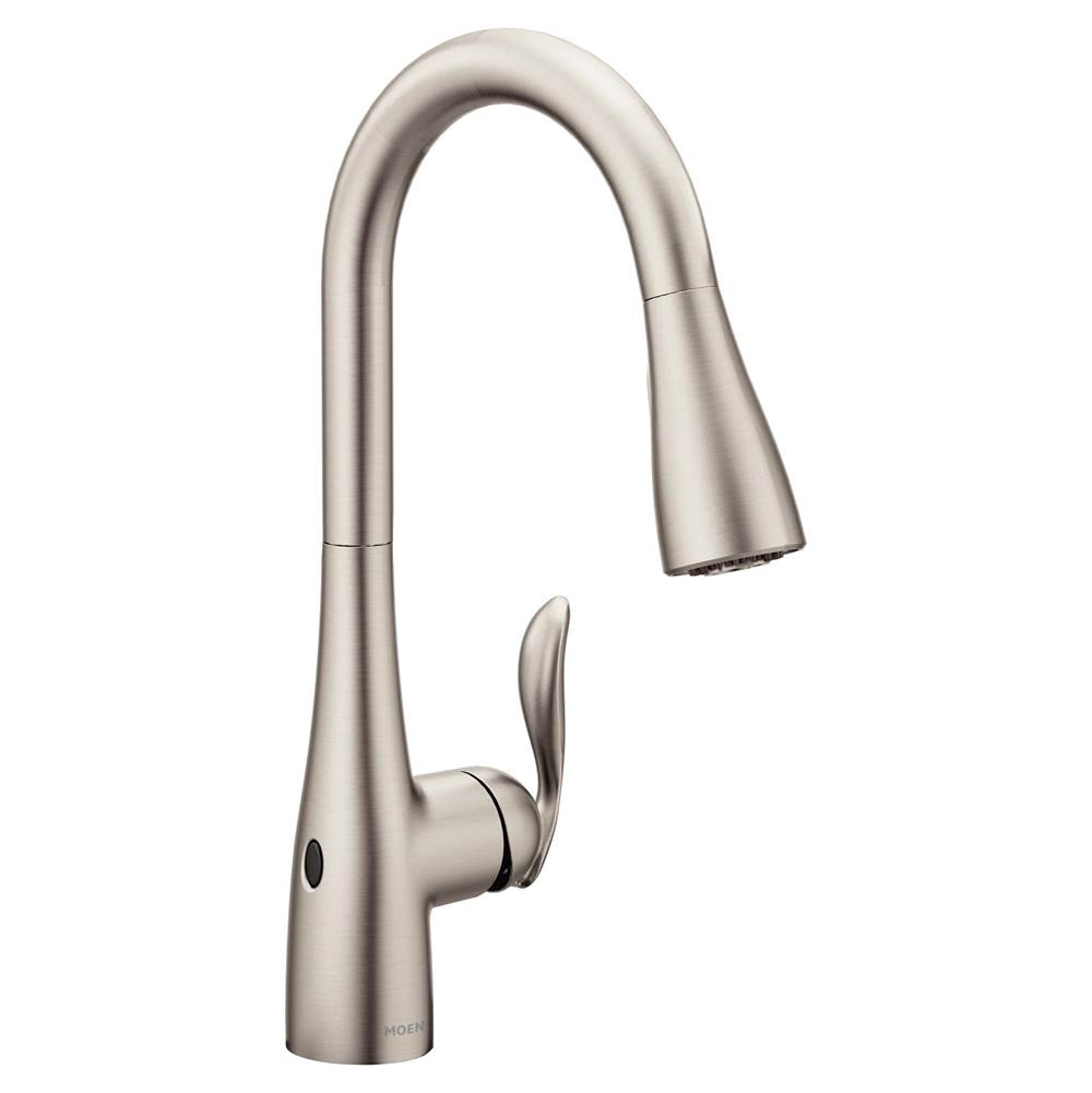 Moen Arbor Motionsense Wave Sensor Touchless One-Handle Pulldown Kitchen Faucet Featuring Power Clean , Spot Resist Stainless