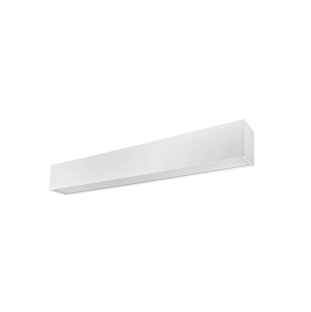 Nora Lighting 8'' L-Line LED Indirect/Direct Linear, Selectable CCT, 12304lm, White finish