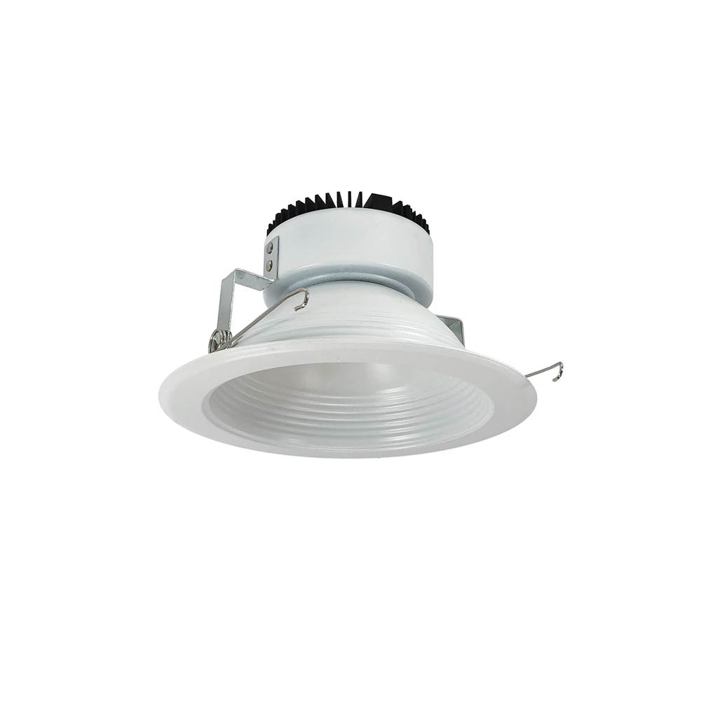 Nora Lighting 6'' Marquise II Round Baffle, Medium Flood, 2500lm, 3500K, Matte Powder White (Available with Non-IC Housings Only)