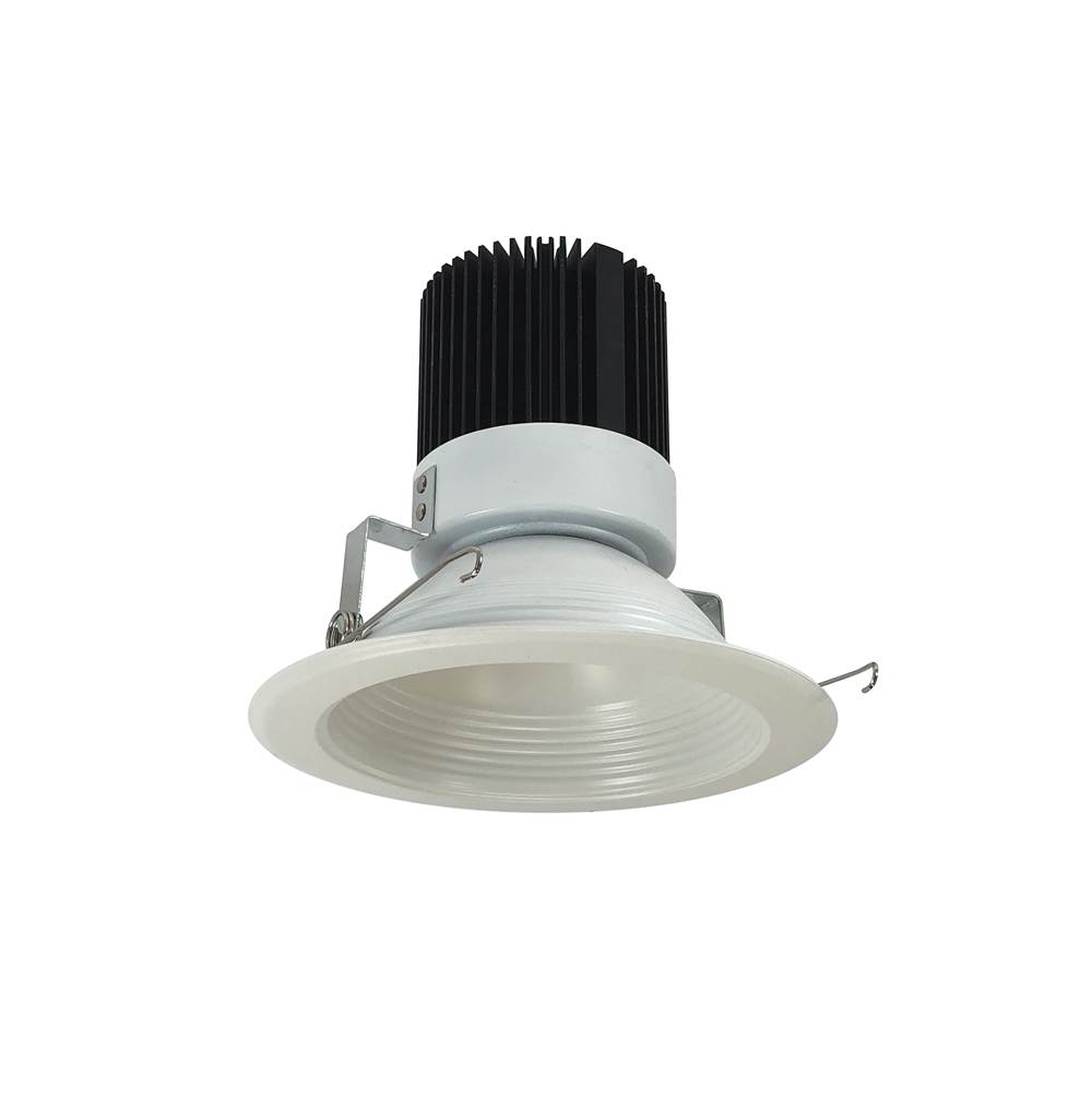 Nora Lighting 6'' Marquise II Round Baffle, Flood, 2500lm, 4000K, Matte Powder White (Available with Non-IC Housings Only)
