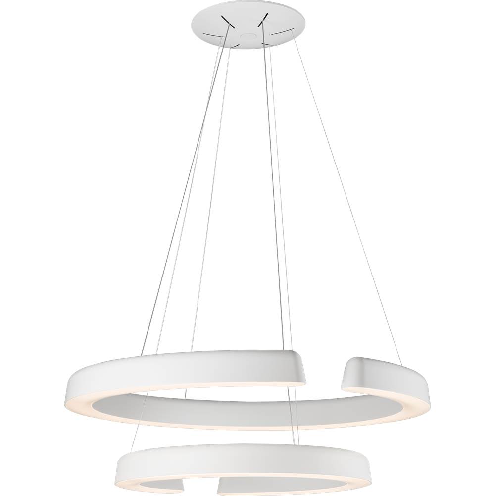 PageOne Lighting Enso Ring, 2 Tier Chandelier