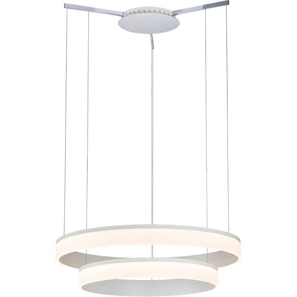 PageOne Lighting Halo Ring, 2 Tier Chandelier
