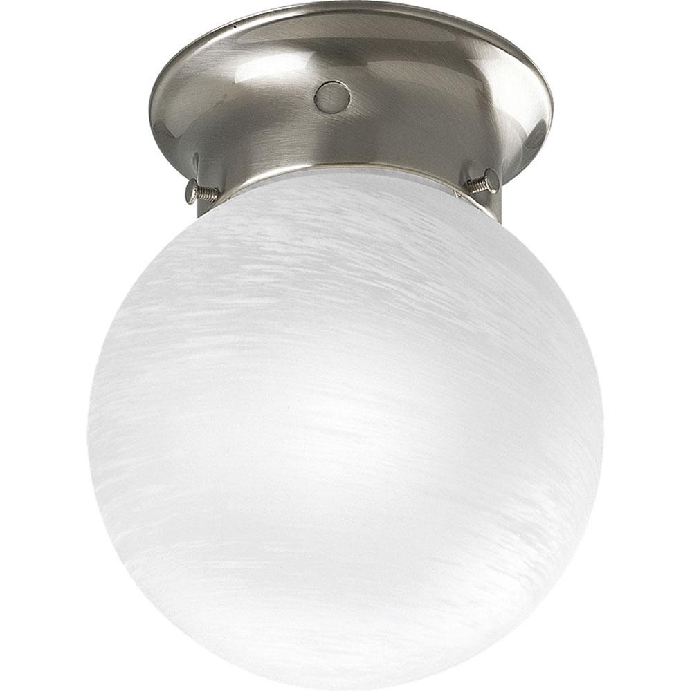 Progress Lighting Glass Globes Collection 6'' One-Light Close-to-Ceiling