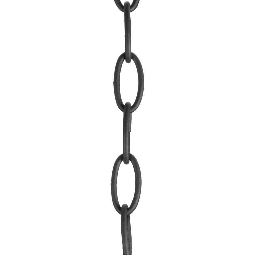 Progress Lighting Accessory Chain - 10'' of 9 Gauge Chain in Black