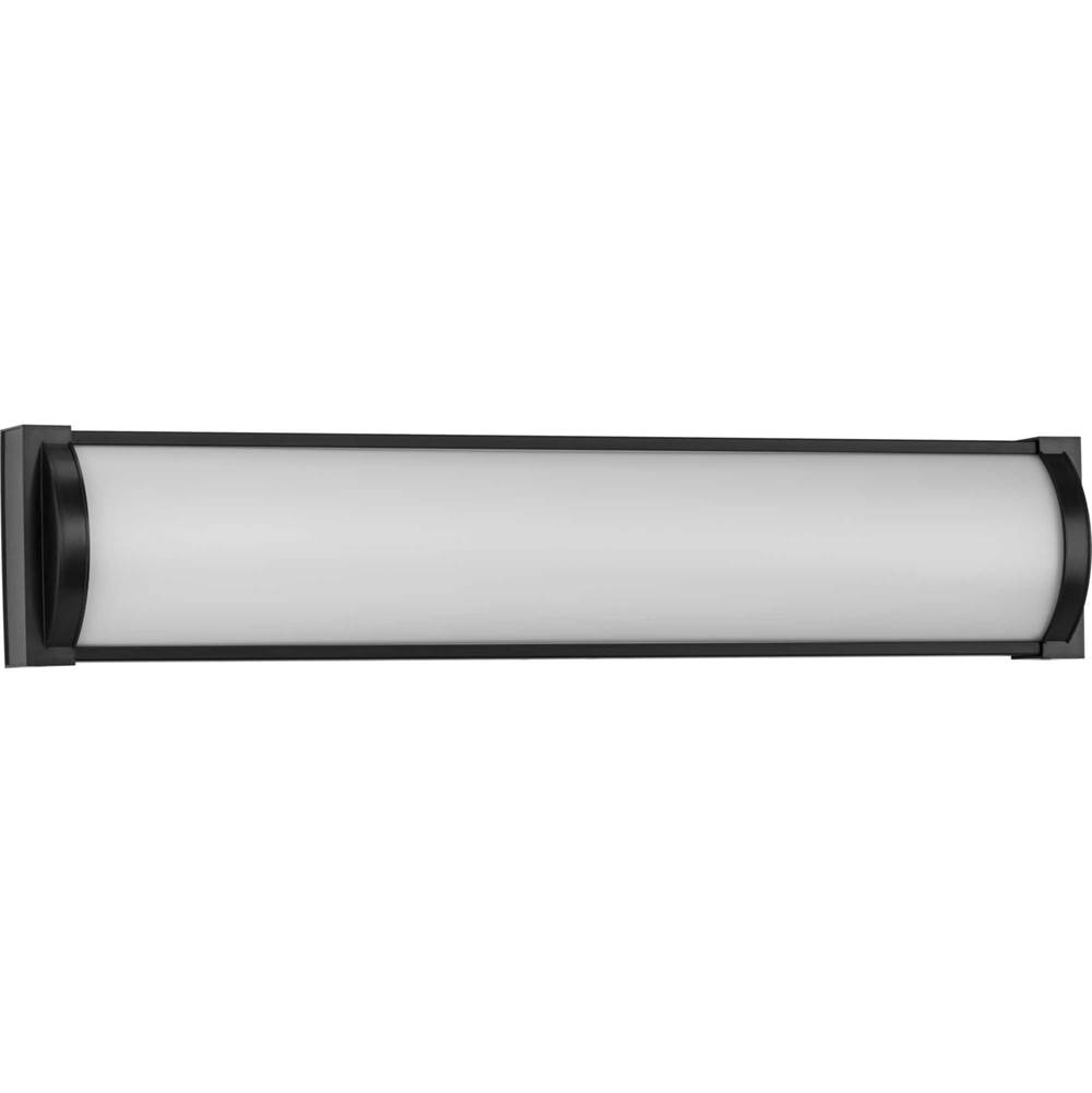 Progress Lighting Barril Collection 24 in. Matte Black Medium Modern Integrated LED Linear Vanity Light