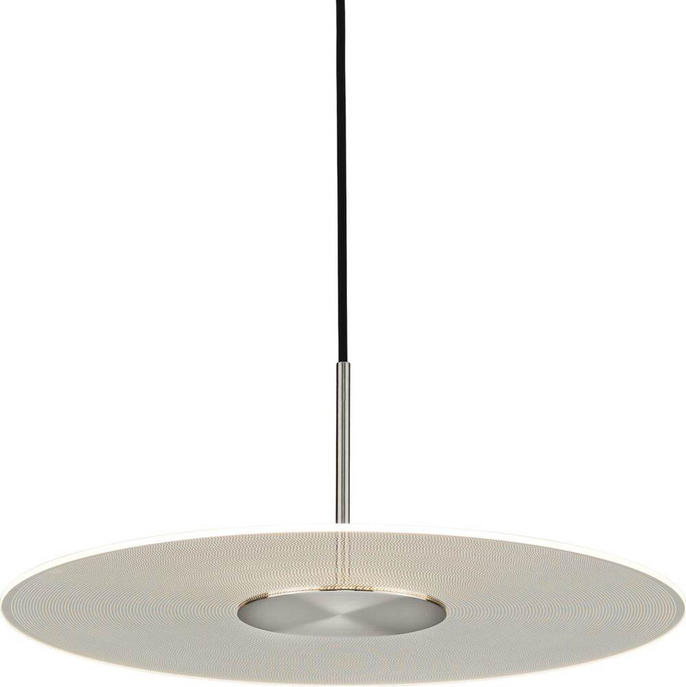 Progress Lighting Spoke LED Collection Brushed Nickel Modern Style Hanging Pendant Light
