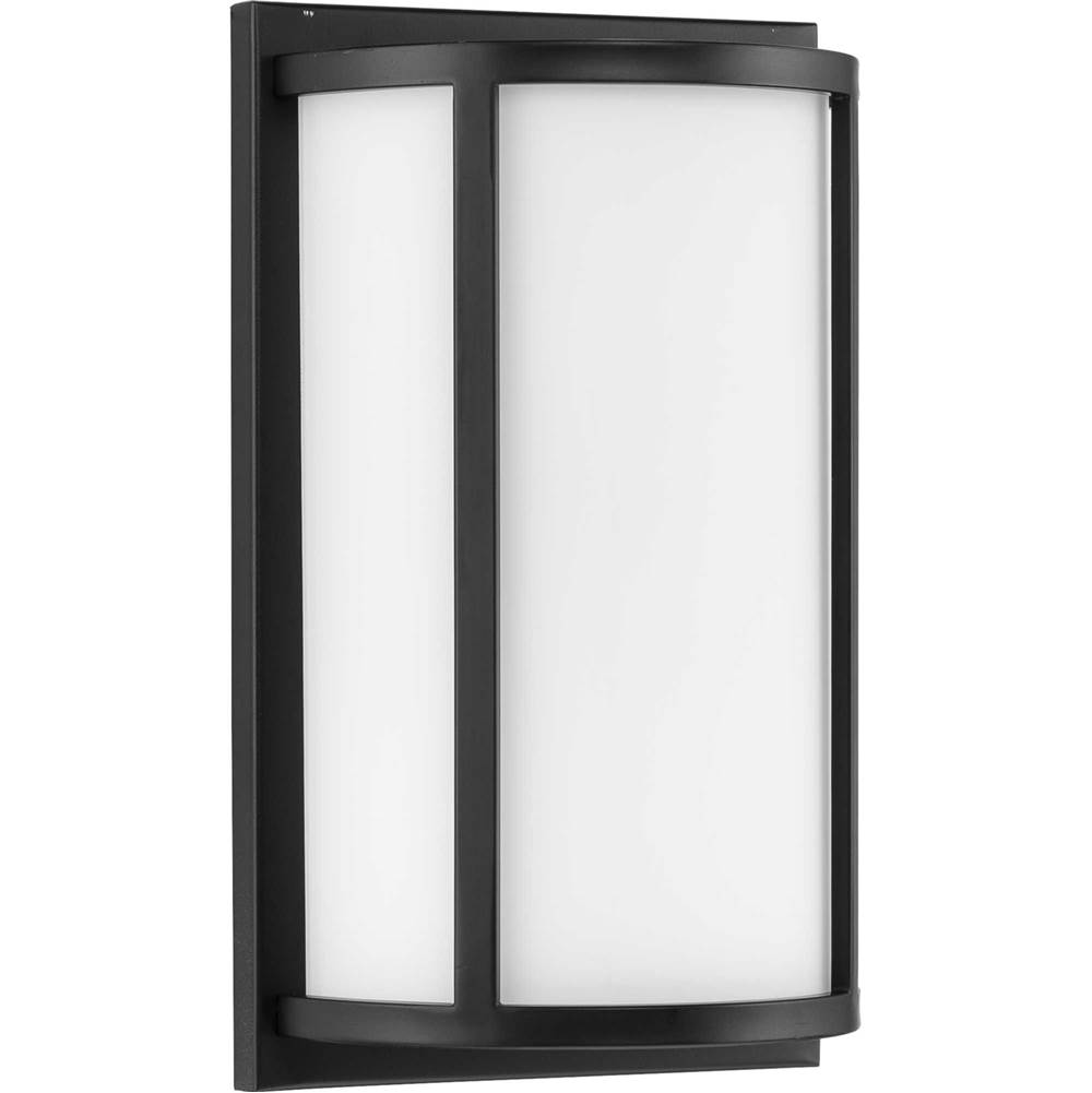 Progress Lighting Parkhurst Collection Two-Light Matte Black Etched Glass New Traditional Wall Sconce