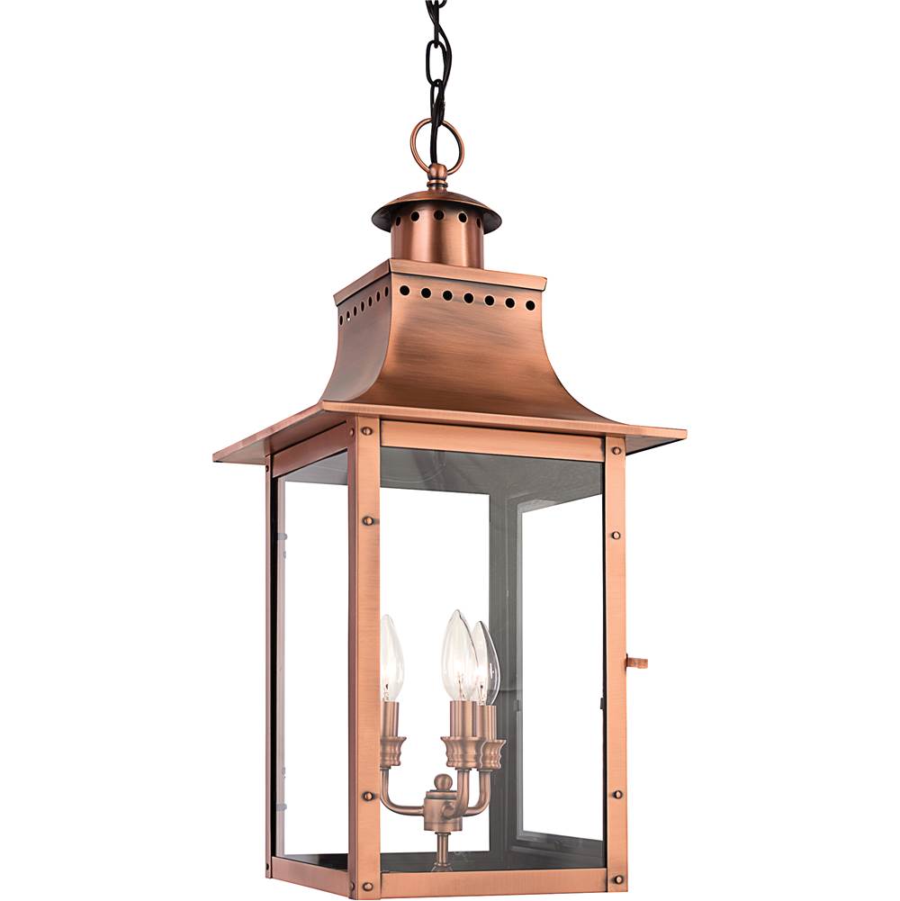 Quoizel Outdoor Hang Lantern Aged Copr