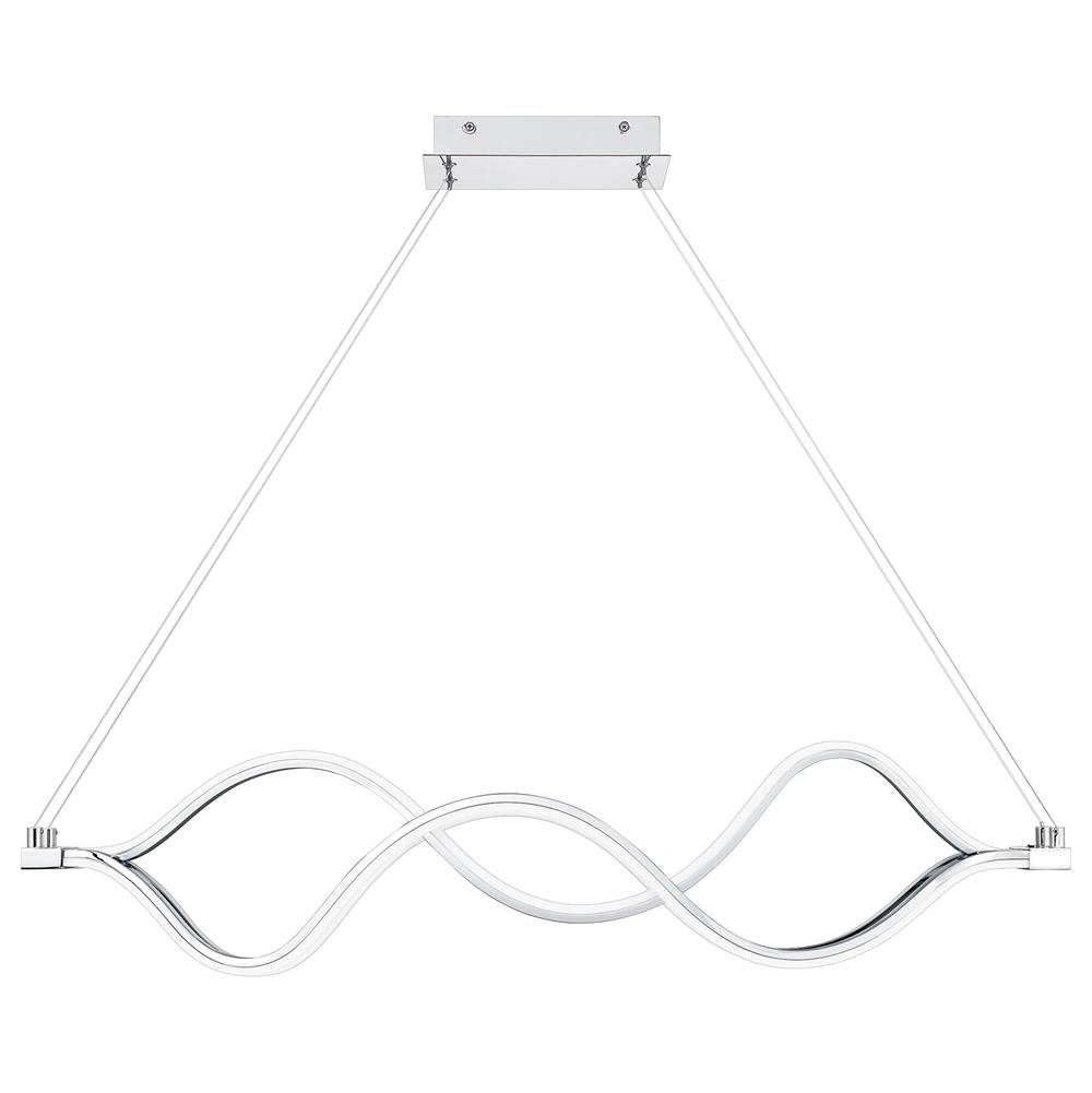 Quoizel Linear chandelier led light polished chr