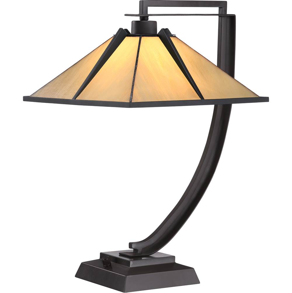 Quoizel Table Lamp Tiffany 1Lt Western Bronze