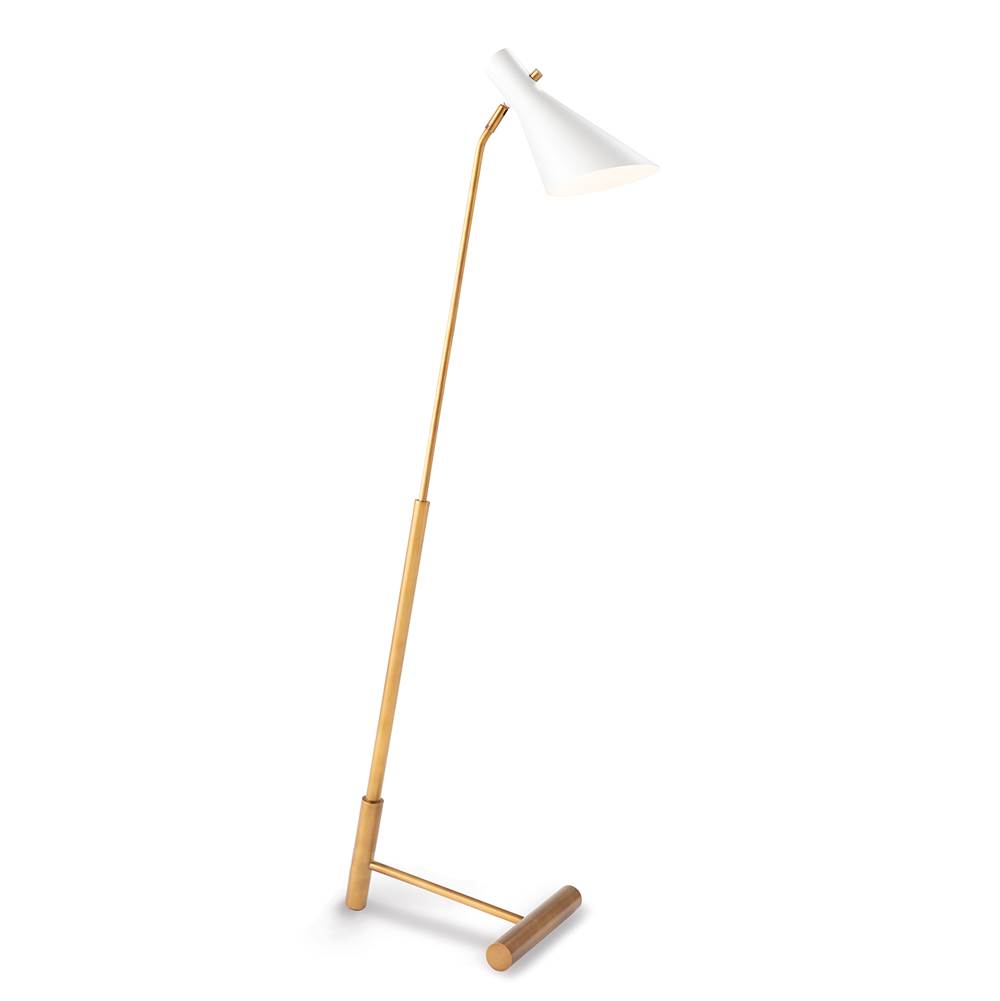 Regina Andrew Spyder Floor Lamp Spyder Floor Lamp (White and Natural Brass)