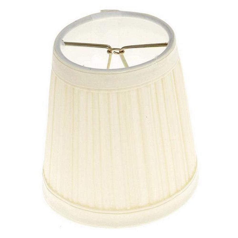 Satco Beige Pleated Clip-on Shade