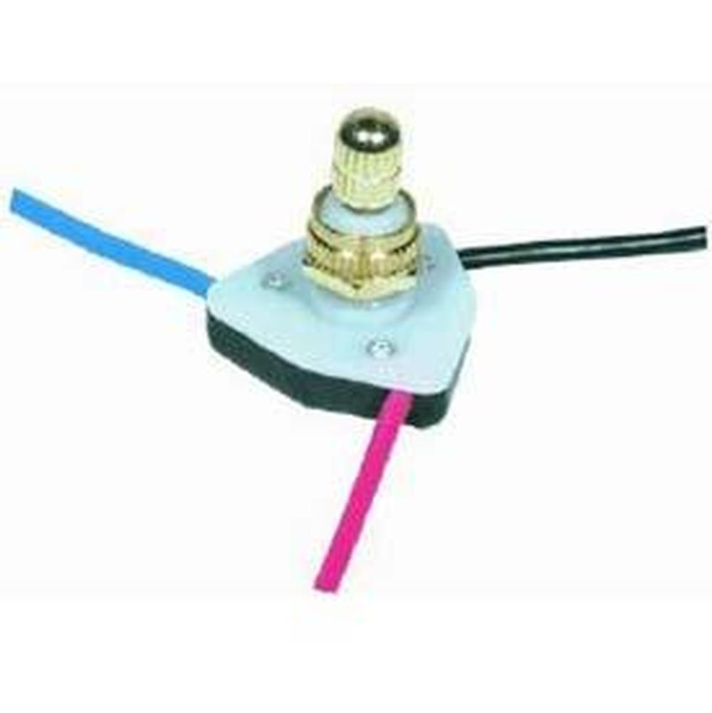 Satco Brass Finish Hi-low Switch with Diode 6