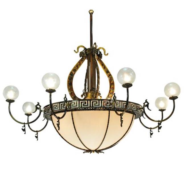 2nd Ave Designs 96'' Wide Lyre 8 Arm Chandelier