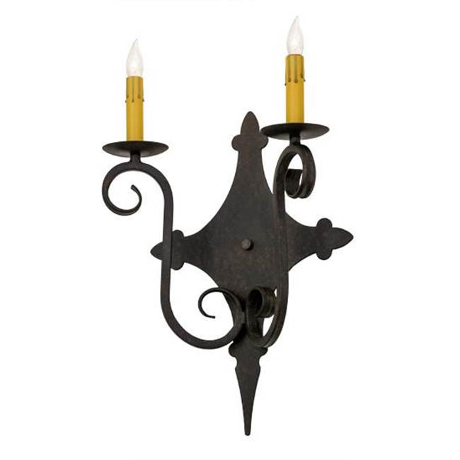 2nd Ave Designs 12''W Angelique 2 LT Wall Sconce