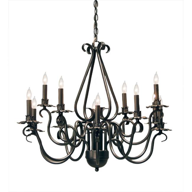 2nd Ave Designs 30'' Wide Caleb 12 Light Chandelier