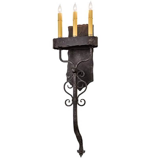 2nd Ave Designs 10''W Ahriman 3 LT Wall Sconce