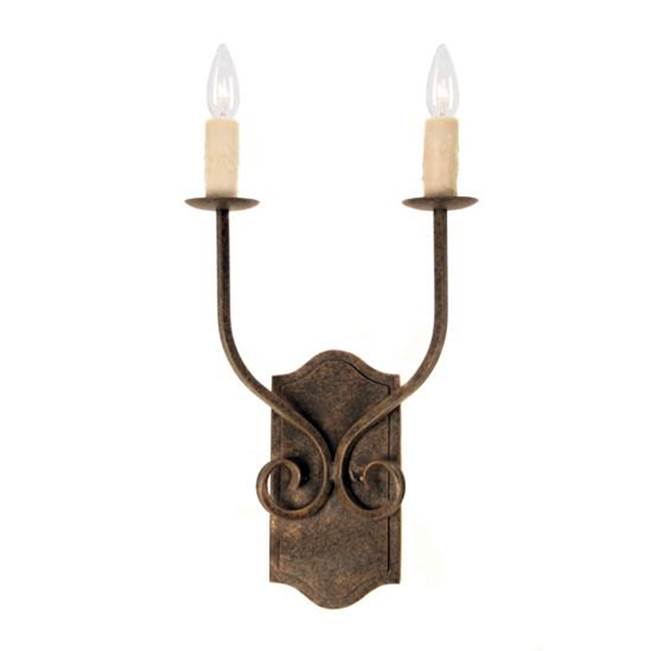 2nd Ave Designs 14'' Wide Samuel 2 LT Wall Sconce