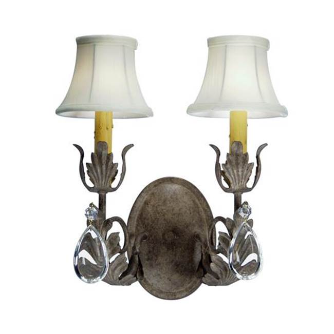 2nd Ave Designs 13'' Wide Esther 2 Light Wall Sconce