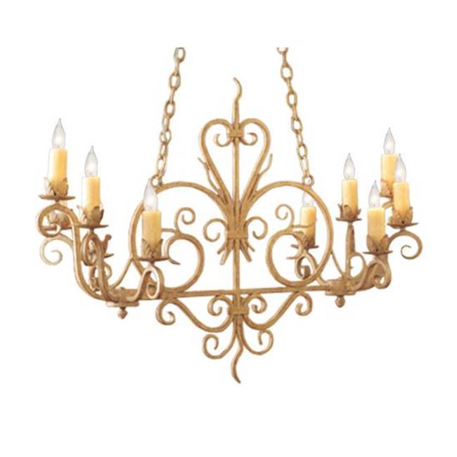 2nd Ave Designs 42'' Long Kimberly 10 Light Chandelier