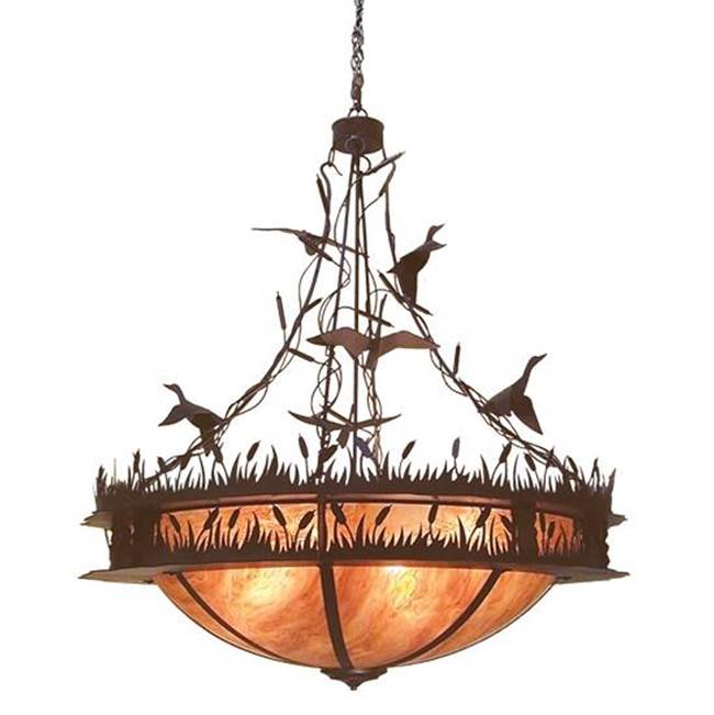 2nd Ave Designs 48'' Wide Ducks in Flight Inverted Pendant