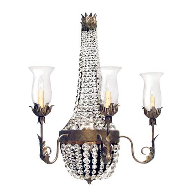 2nd Ave Designs 26'' Wide Crista 3 Light Wall Sconce