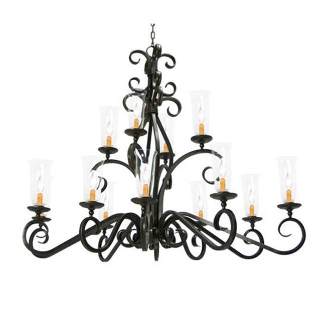 2nd Ave Designs 60'' Wilkes Two Tier Oblong Chandelier