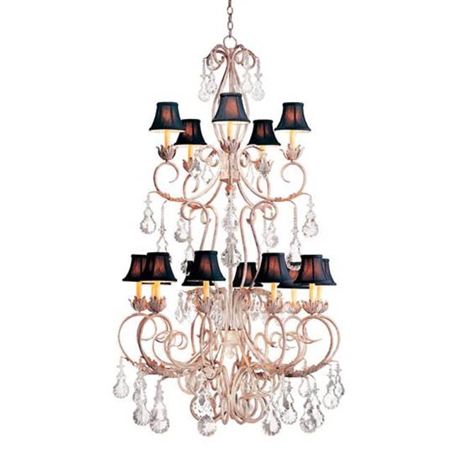 2nd Ave Designs 42'' Wide Alexandria 15 Light Two Tier Chandelier