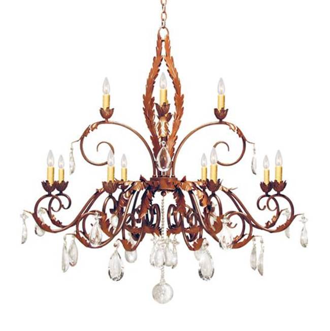 2nd Ave Designs 48'' Wide Country French 12 Light Two Tier Chandelier