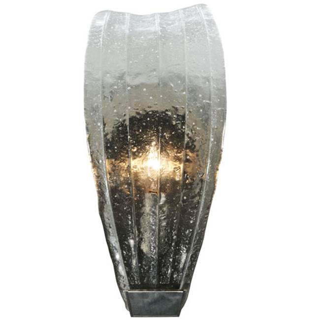 2nd Ave Designs 5.75''W Metro Fusion Crystal Clear Glass Wall Sconce