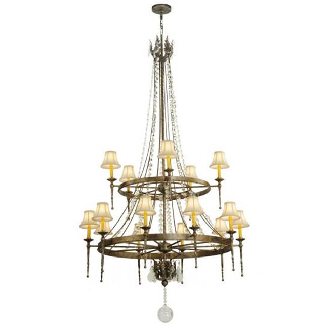 2nd Ave Designs 48'' Wide Amaury 15 Light Two Tier Chandelier
