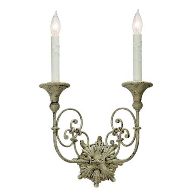 2nd Ave Designs 14'' Wide Rachelle 2 Light Wall Sconce
