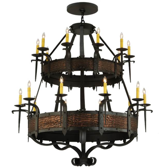 2nd Ave Designs 47.5'' Wide Costello 20 Light Two Tier Chandelier